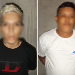 A dupla foi presa em flagrante no bairro Cidade Satélite (Foto: Divulgação) 
