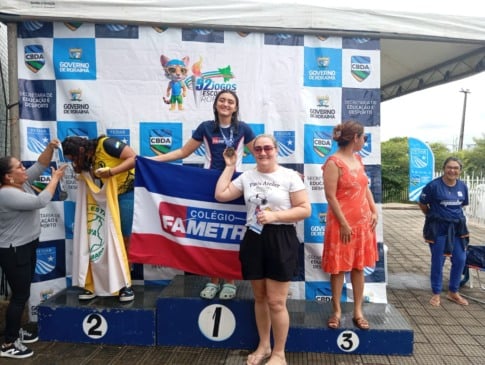 Ana Clara Barros quebra dois recordes durante participação nos Jogos Escolares de Roraima. (Foto: Divulgação)