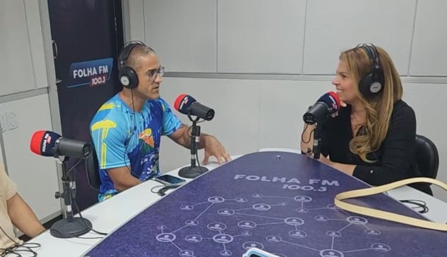 Arthur Henrique em entrevista ao Quem é Quem, apresentado por Cida Lacerda. (Foto: Arquivo/FolhaBV)