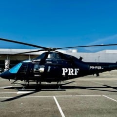 Um dos destaques da exposição será o helicóptero oficial da PRF, que ficará aberto à visitação no estacionamento do shopping. (Foto: Divulgação)