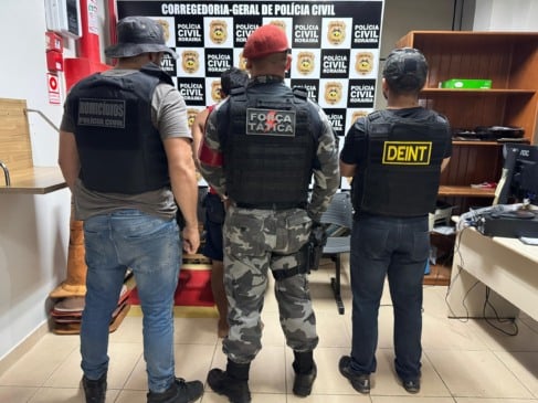 Ação foi entre Polícia Civil, Força Tática e Sesp (Foto: Divulgação) 