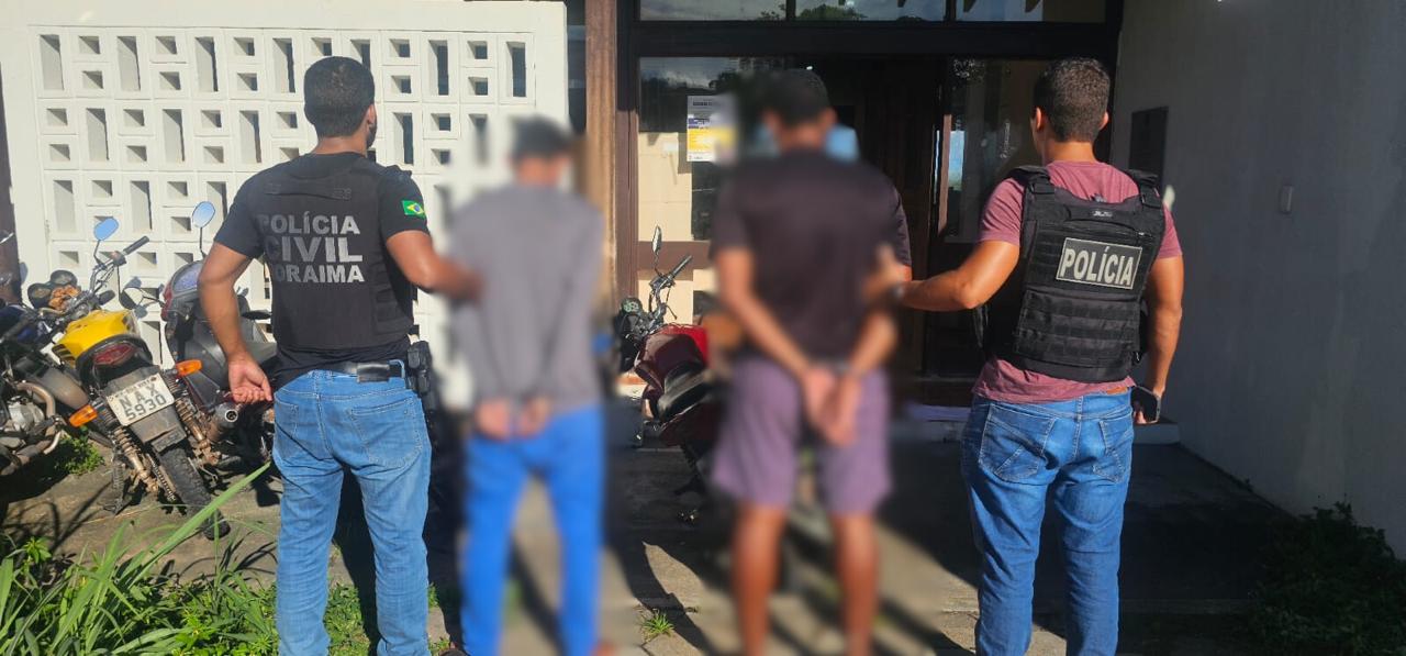 J.S., de 24 anos, e S.F.C.P., de 27, foram presos em flagrante. Foto: PCRR