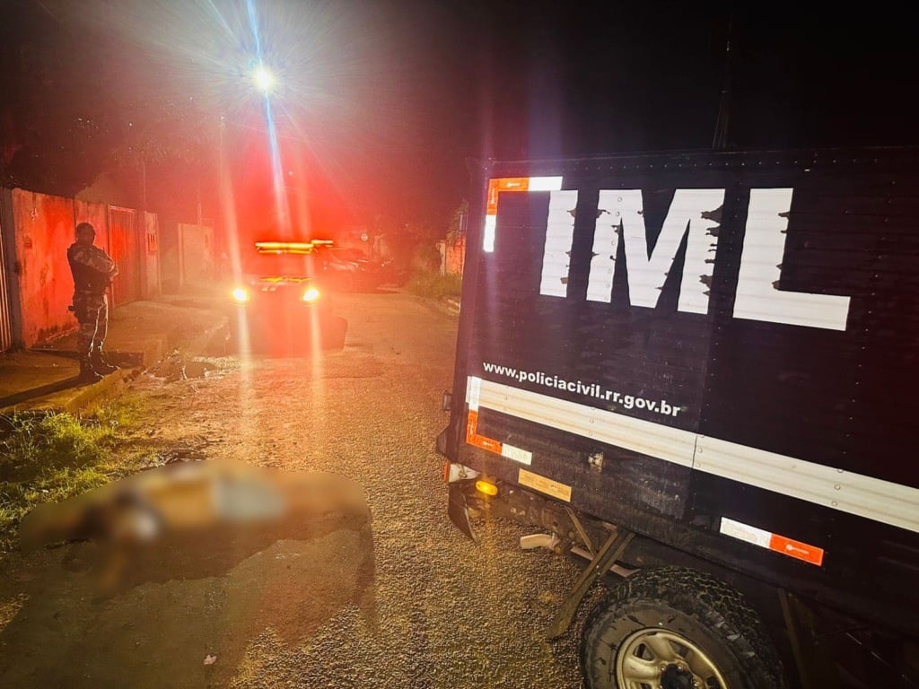 O corpo foi removido pelo rabecão do IML (Foto: Imagens cedidas/Aldenio Soares)