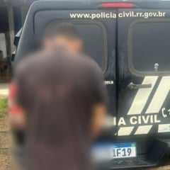 O homem foi encaminhado à Delegacia para a formalização da prisão e será apresentado na  audiência de custódia (Foto: ASCOM/PCRR) 
