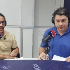 Ítalo Otávio e Marcelo Nunes em entrevista ao Agenda da Semana. Foto: estúdio/Folha FM