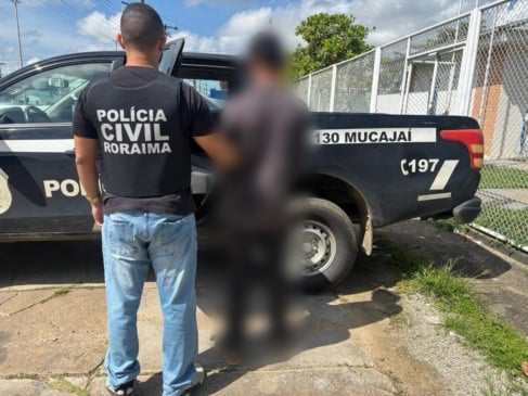 A prisão ocorreu após 10 dias de diligências entre a Polícia Civil e Militar (Foto: ASCOM/PCRR)