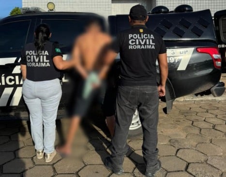 A prisão foi efetuada pela Polícia Civil (Foto: ASCOM/PCRR)