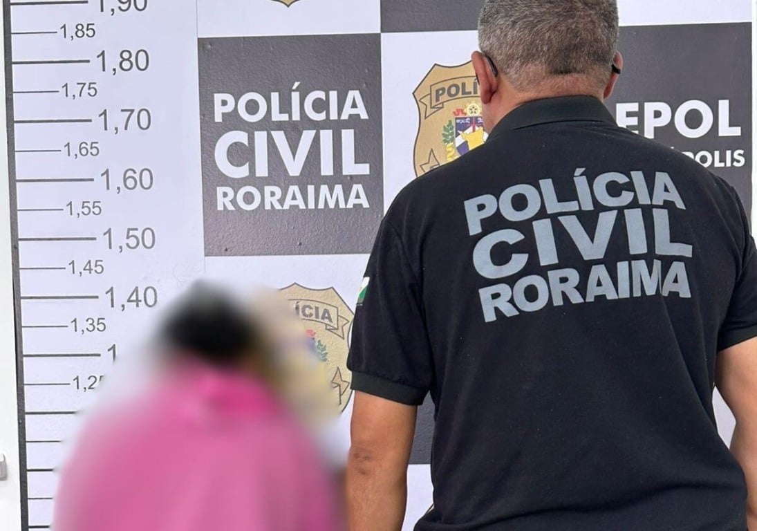 A prisão foi efetuada por agentes da Polícia Civil (Foto: ASCOM/PCRR)