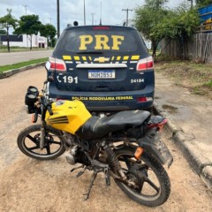 Apreensão da motocicleta ocorreu em Boa Vista - Foto: Divulgação/Ascom PRF