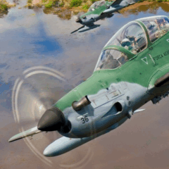 Caças A-29 Super Tucano da Força Aérea Brasileira. (Foto: Agência Força Aérea)
