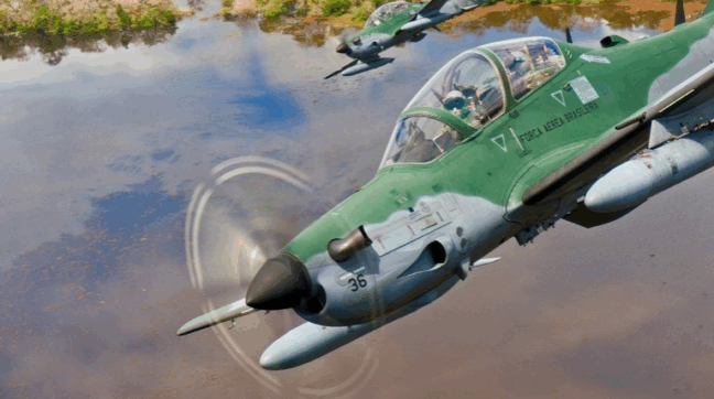 Caças A-29 Super Tucano da Força Aérea Brasileira. (Foto: Agência Força Aérea)
