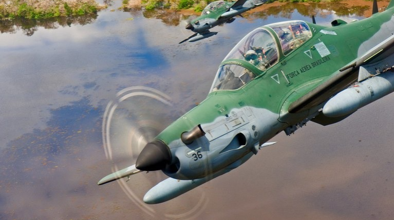 Caças A-29 Super Tucano da Força Aérea Brasileira. (Foto: Agência Força Aérea)
