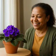 Como posicionar a violeta-africana para estimular mais botões