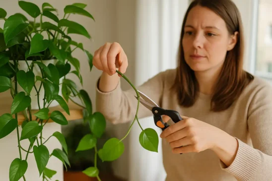 2 cortes nos galhos que fazem o pothos crescer 3x mais rápido