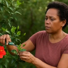 2 podas que fazem o hibisco florescer por mais tempo