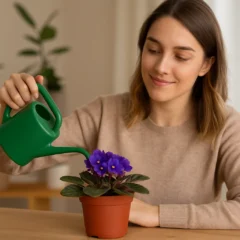 3 formas corretas de regar violeta-africana e evitar fungos