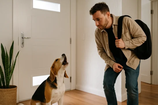 3 razões que explicam por que seu cão uiva quando você sai de casa