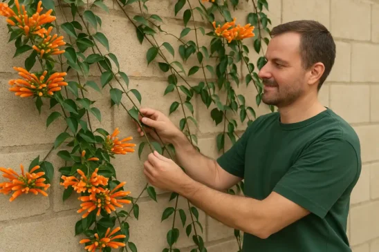 4 passos para plantar e treinar o cipó-de-são-joão no muro