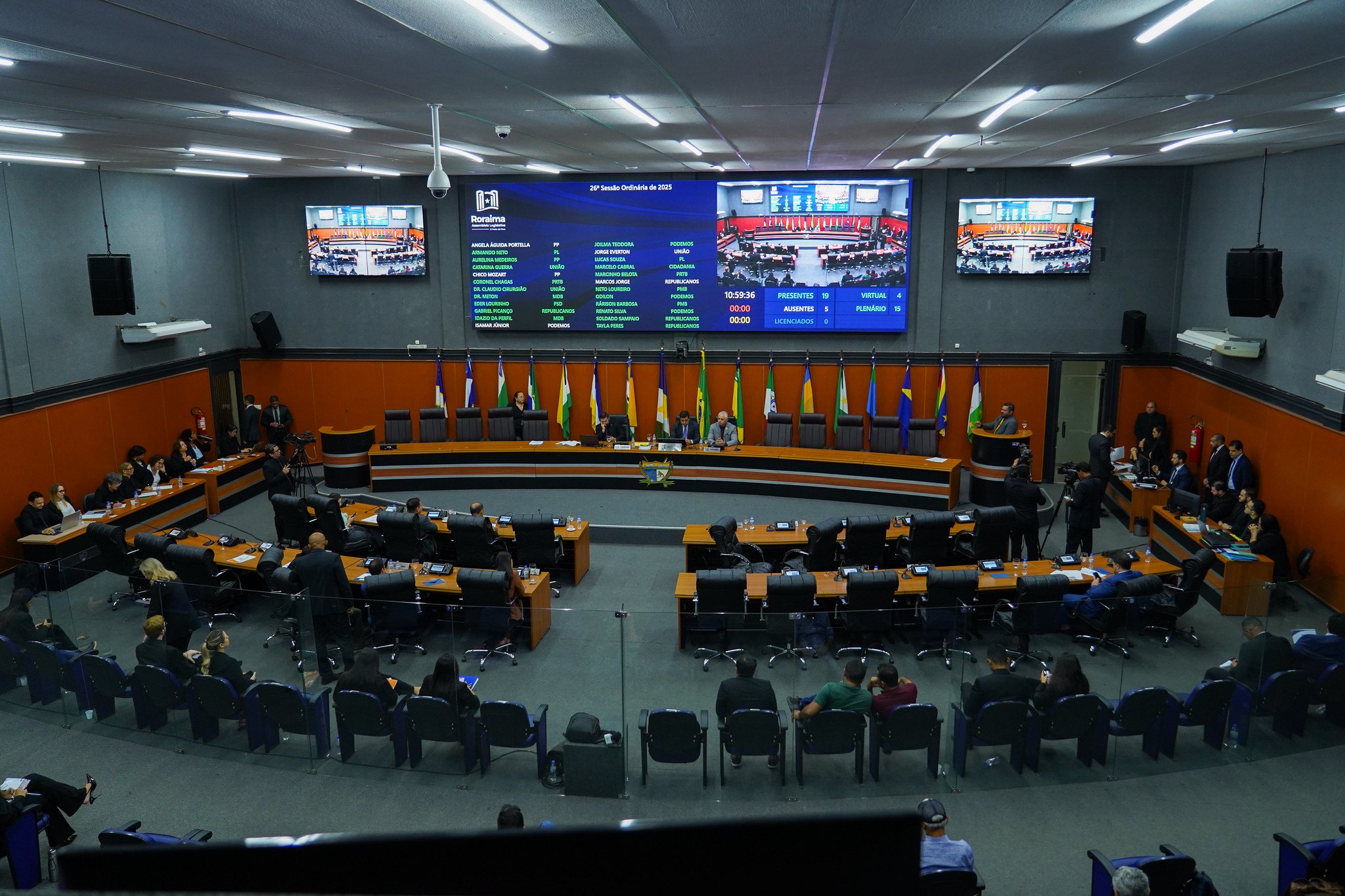 O plenário da Assembleia Legislativa de Roraima, ALE-RR