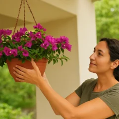 7 dicas para cultivar buganvília anã em vasos suspensos