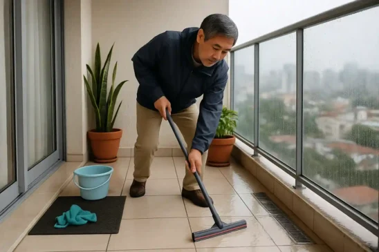 7 truques para manter a varanda limpa em dias chuvosos