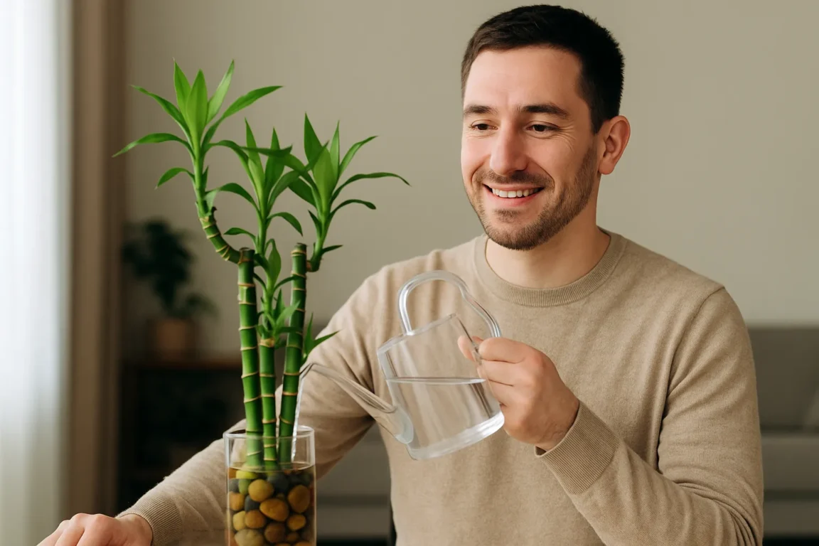 Bambu da sorte truque simples para acelerar o crescimento e manter o verde intenso