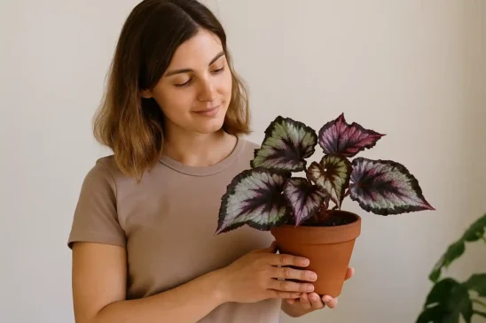Begônia-rex impecável com 4 segredos de cultivo