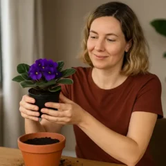 Como plantar violeta africana e ter flores o ano todo