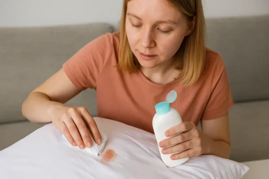 Como tirar manchas de maquiagem de fronhas