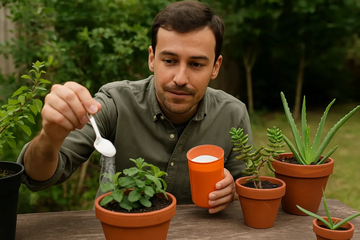 Como usar bicarbonato de sódio para fortalecer suas plantinhas