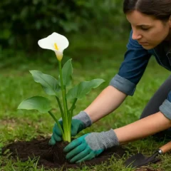 Copo-de-leite onde plantar no jardim para floração longa