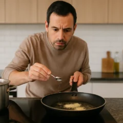 Dica de cozinha como 1 colher de sal na panela pode evitar que o óleo espirre