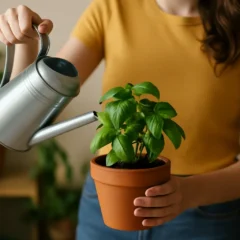 Erros de rega que fazem o manjericão perder o sabor