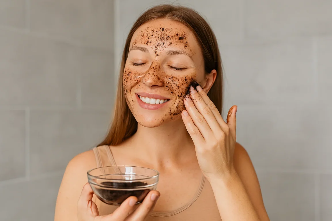 Esfoliante de café e mel para pele lisa e revitalizada