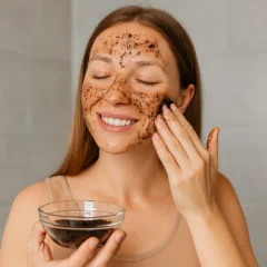 Esfoliante de café e mel para pele lisa e revitalizada