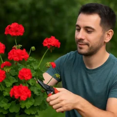 Gerânio com mais flores usando 6 técnicas de corte