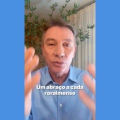 Governador Antonio Denarium divulga vídeo de agradecimento à população de Roraima (Foto: Reprodução)