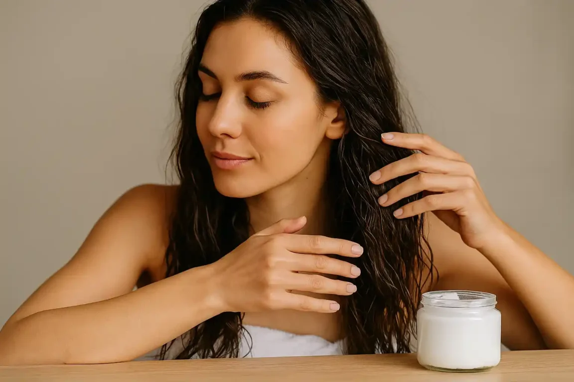 Hidratação com óleo de coco como usar para reduzir o frizz