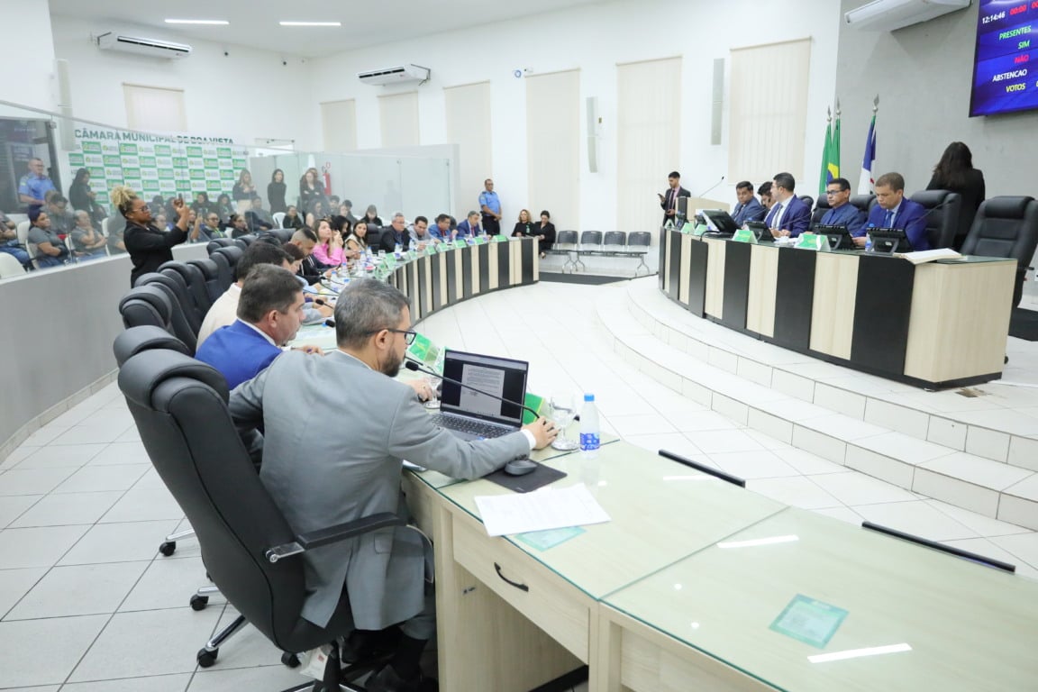 O plenário da Câmara Municipal de Boa Vista nesta terça-feira - 19.08.2025