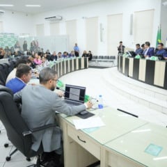 O plenário da Câmara Municipal de Boa Vista nesta terça-feira - 19.08.2025