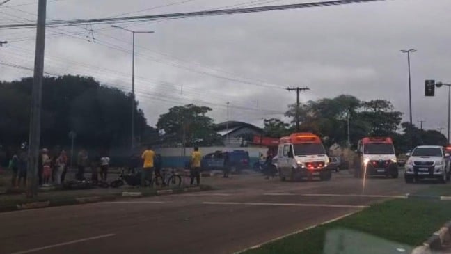 Acidente entre motos ocorreu no bairro 13 de Setembro (Foto: Reprodução)