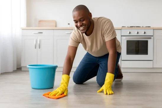 Mistura caseira que remove gordura de piso na hora sem esforço