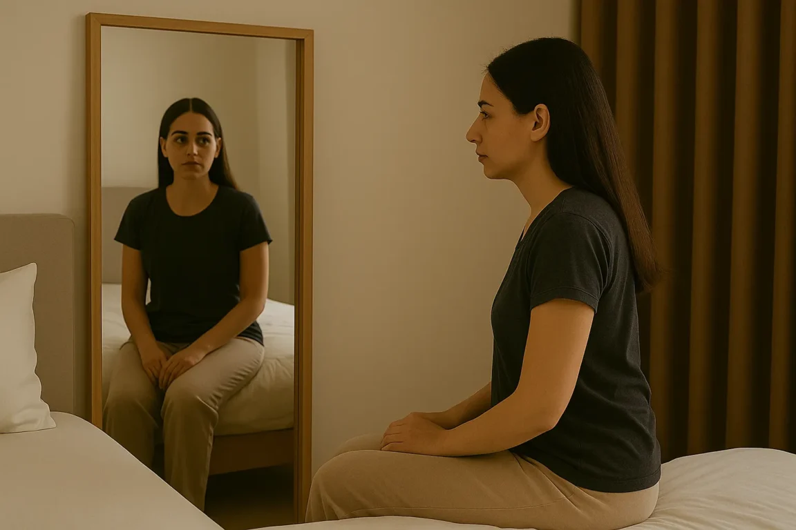 O risco energético de um espelho de frente para a sua cama e como corrigir