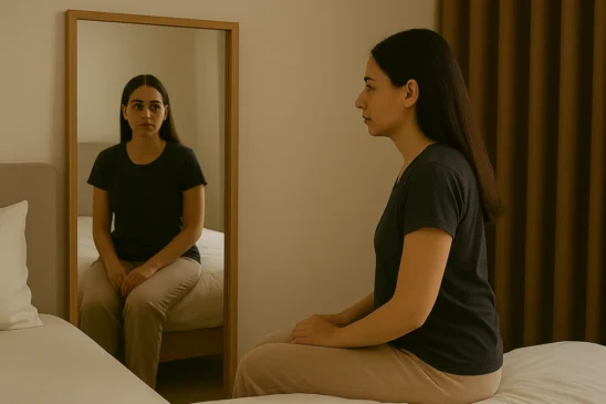 O risco energético de um espelho de frente para a sua cama e como corrigir