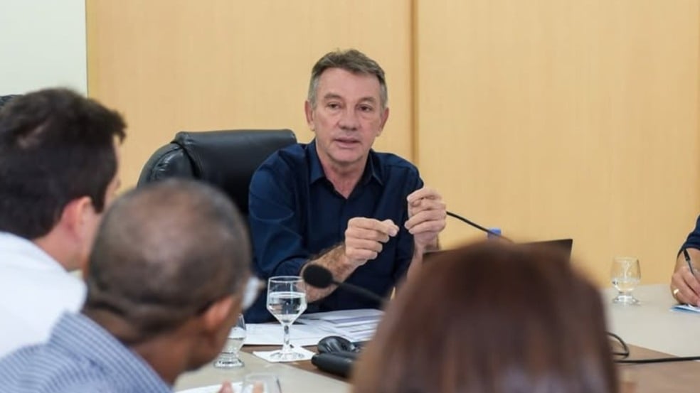 O governador Antonio Denarium