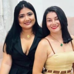 Érica e Ana Cristina morreram no local do acidente (Foto: Divulgação) 