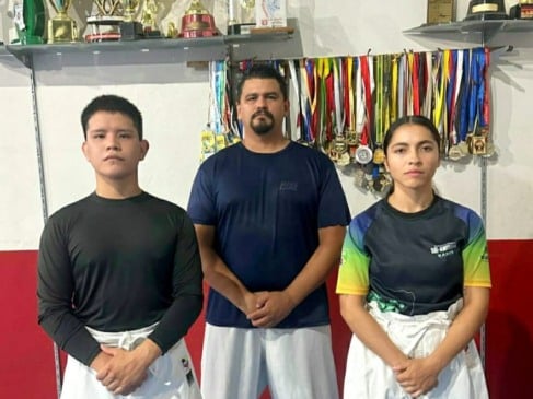 Parte da delegação de Karatê que representará Roraima no Jub's. (Foto: Divulgação)