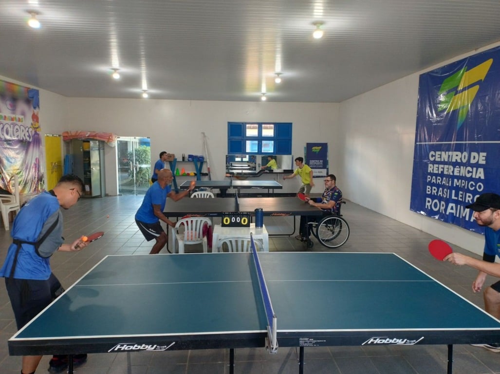 Centro de Referência Paralímpico de Roraima promove o Circuito de Tênis de Mesa. (Foto: Divulgação)