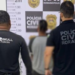 A prisão foi efetuada por agentes da Polícia Civil (Foto: ASCOM/PCRR) 