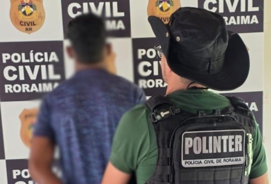 Reconhecido pela vítima, V.E.M.S confessou o crime, mas se recusou a entregar os comparsas. (Foto: Ascom PCRR).
